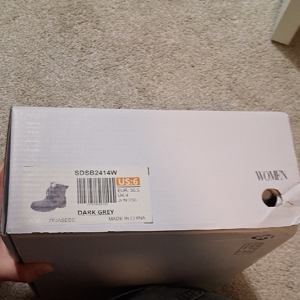 Dream Pairs Gray Ankle Boots with Faux Fur - Picture 13 of 15